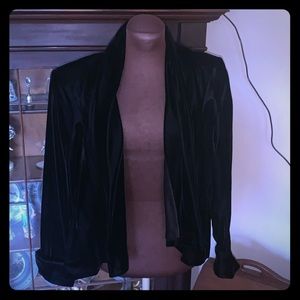 Black velvet jacket